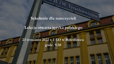 Szkolenie dla Nauczycieli języka polskiego