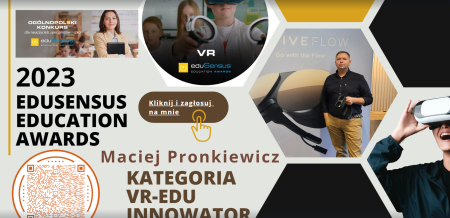 Nasz doradca metodyczny nominowany do nagrody VR-Edu Innowator roku 2023!
