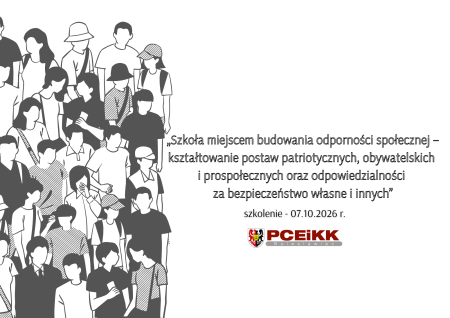 Szkolenie - ''Szkoła miejscem budowania odporności społecznej''